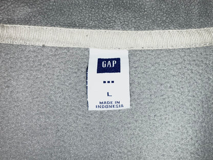 "GAP" 00s Zip Up Fleece Vest "Nice One Point"