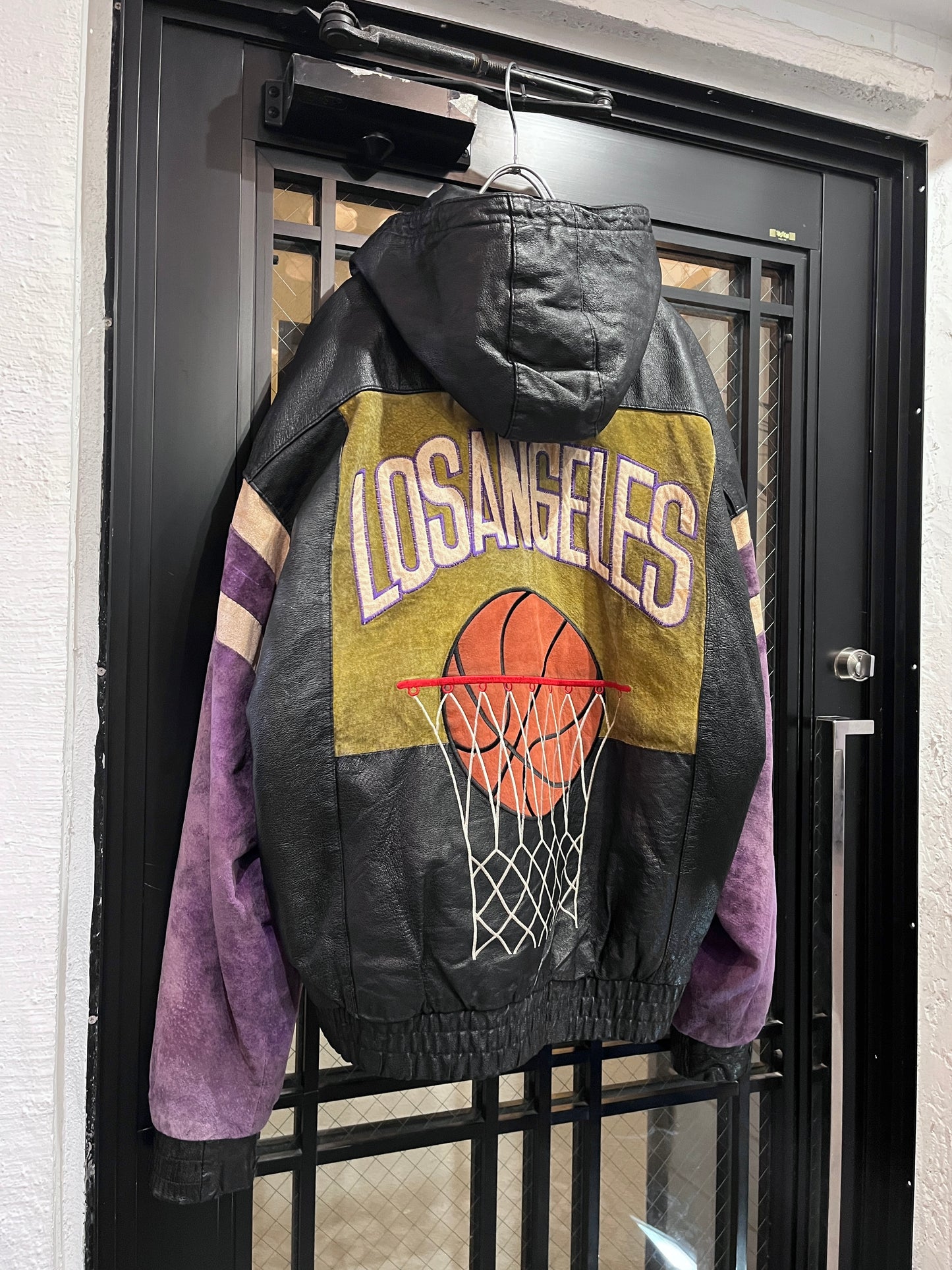 Old leather team jacket