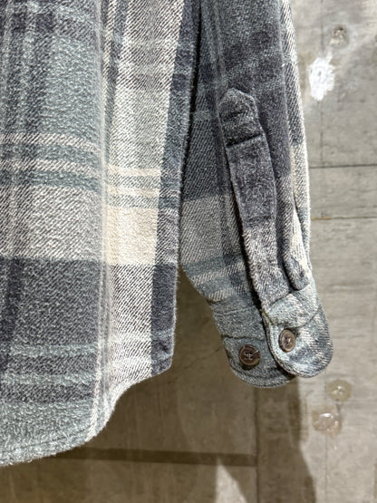 Old Heavyweight Flannel Plaid Shirt