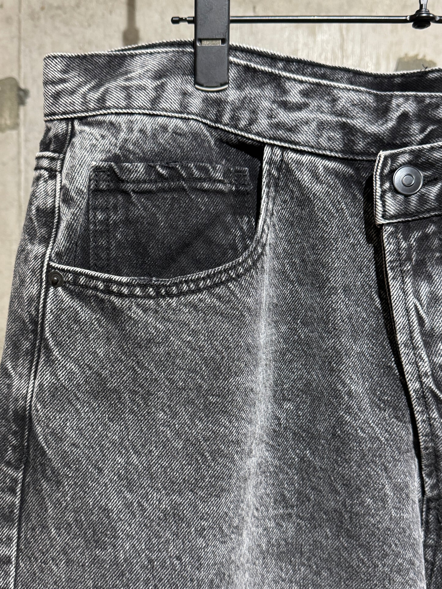 10's Black Wide Denim Pants