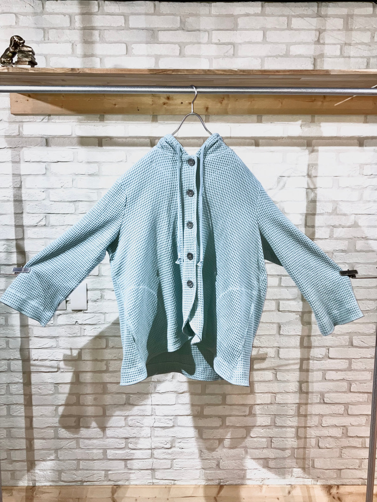 10s Oversized Design Themal Hoodie JKT