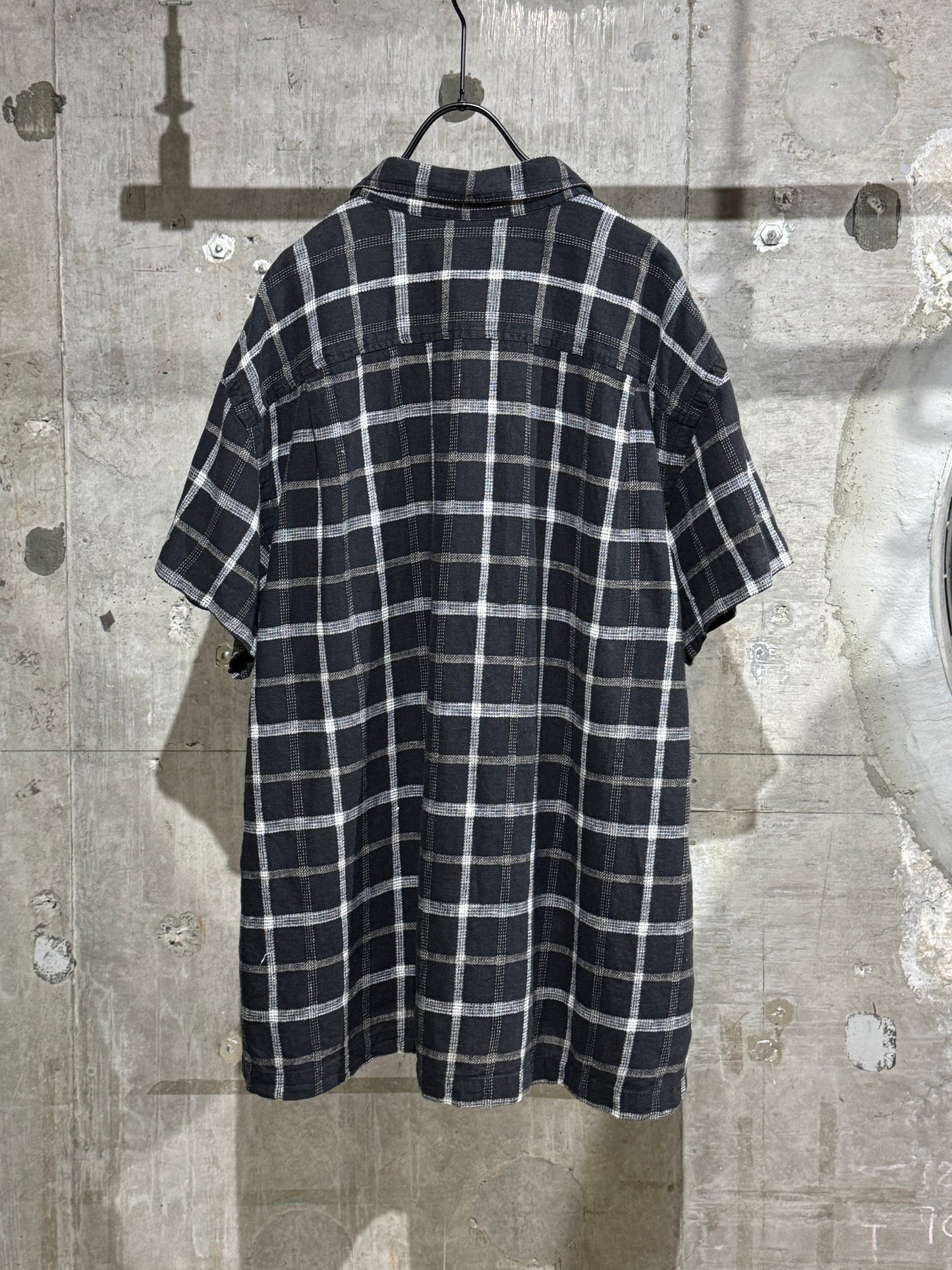 Linen Mix Plaid Shirt