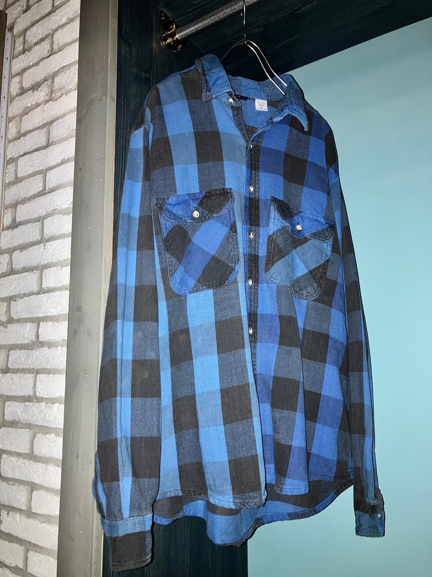 Old Heavy Flannel Check Shirt