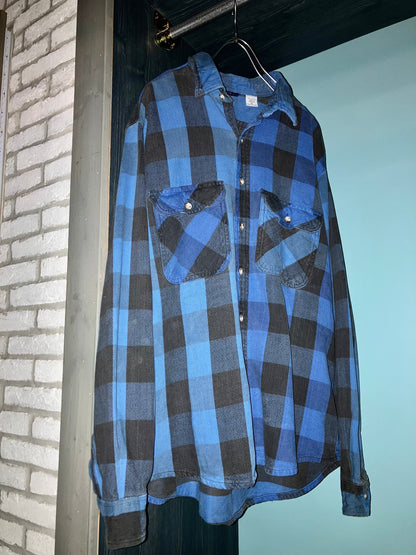 Old Heavy Flannel Check Shirt
