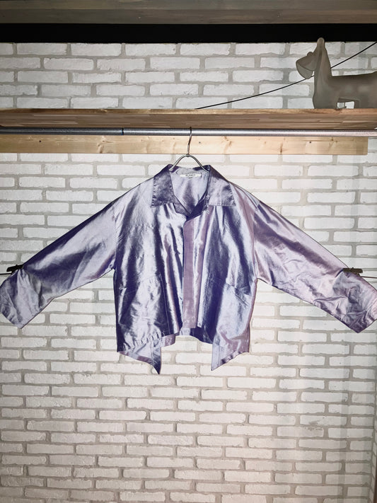 Old Boxy Design Silk Shirt JKT