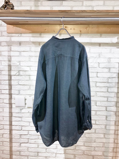 "Eddie Bauer" 00s Garment Dye Linen Shirt