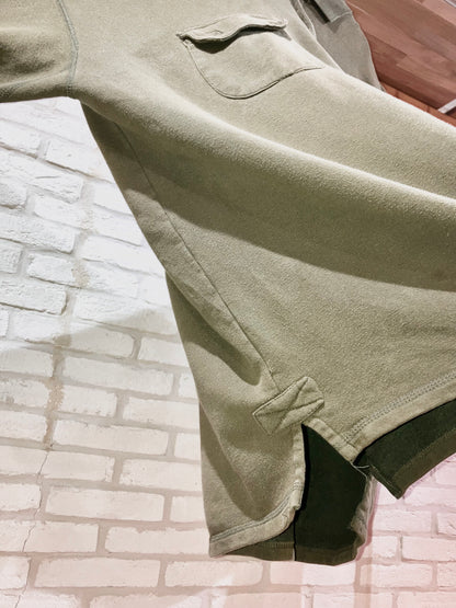 Old Oversized Design Sweat Polo Shirt