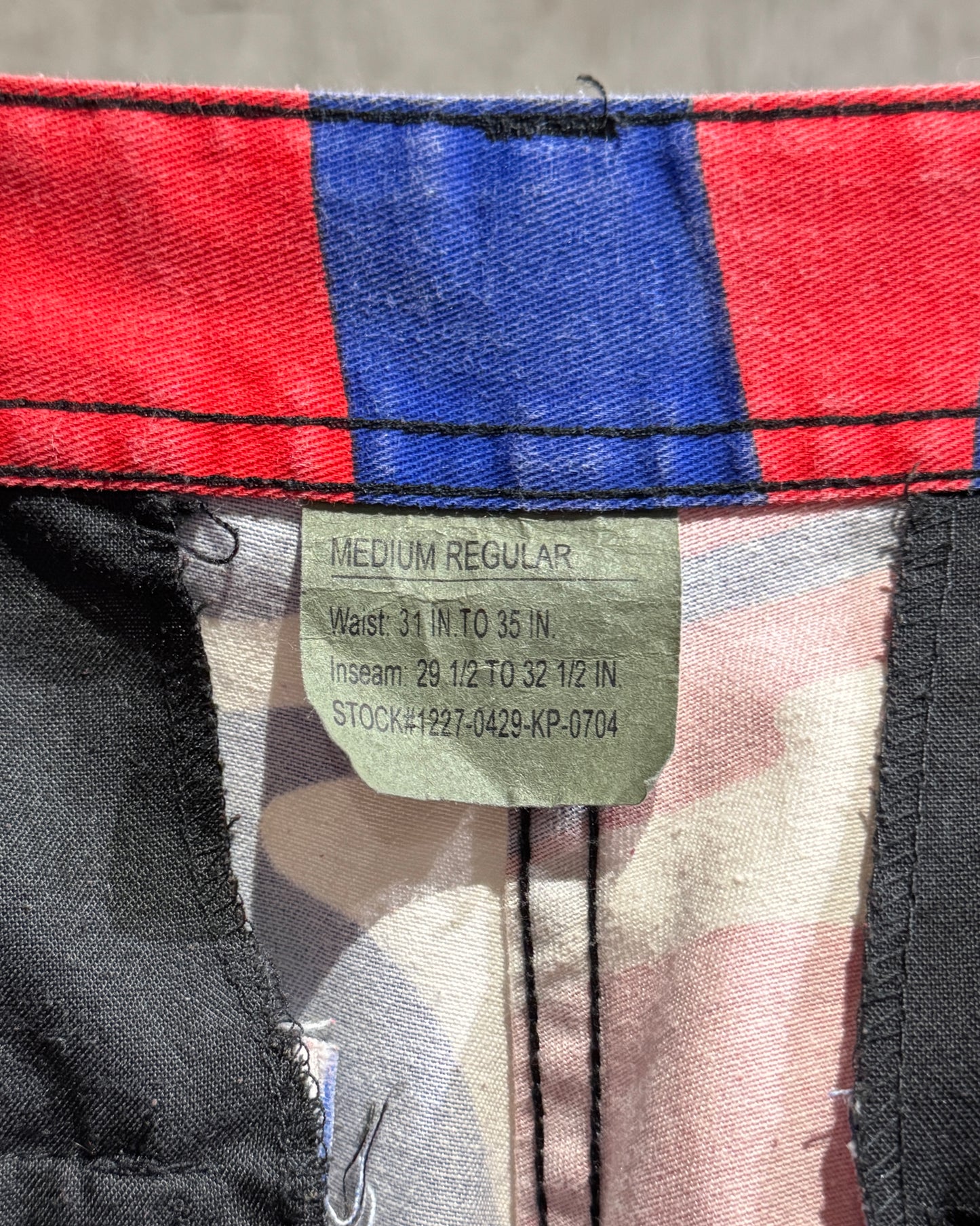 Vintage Tricolor Camo Cargo Pants