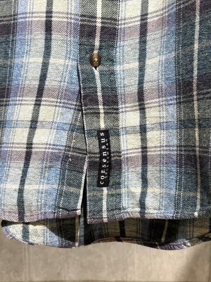 00s Vintage Cotton Plaid Shirt