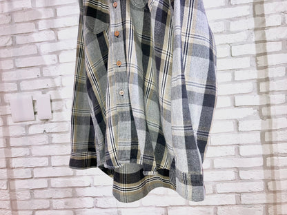 "BIG MAC" Old Oversized Heavy Flannel Check Shirt