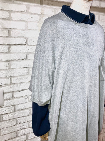 "BIG DOGS" 00s Oversized Polo Shirt