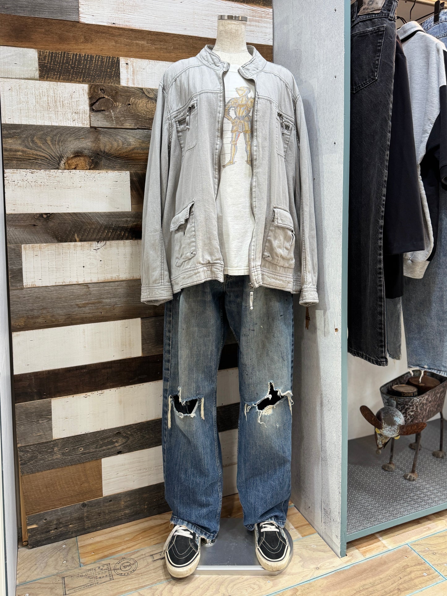 00s Light Weight Linen Multi Pocket Jacket