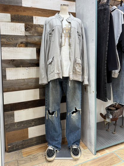 00s Light Weight Linen Multi Pocket Jacket