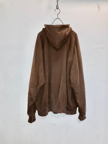 00s Oversized Double Face Zip Hoodie