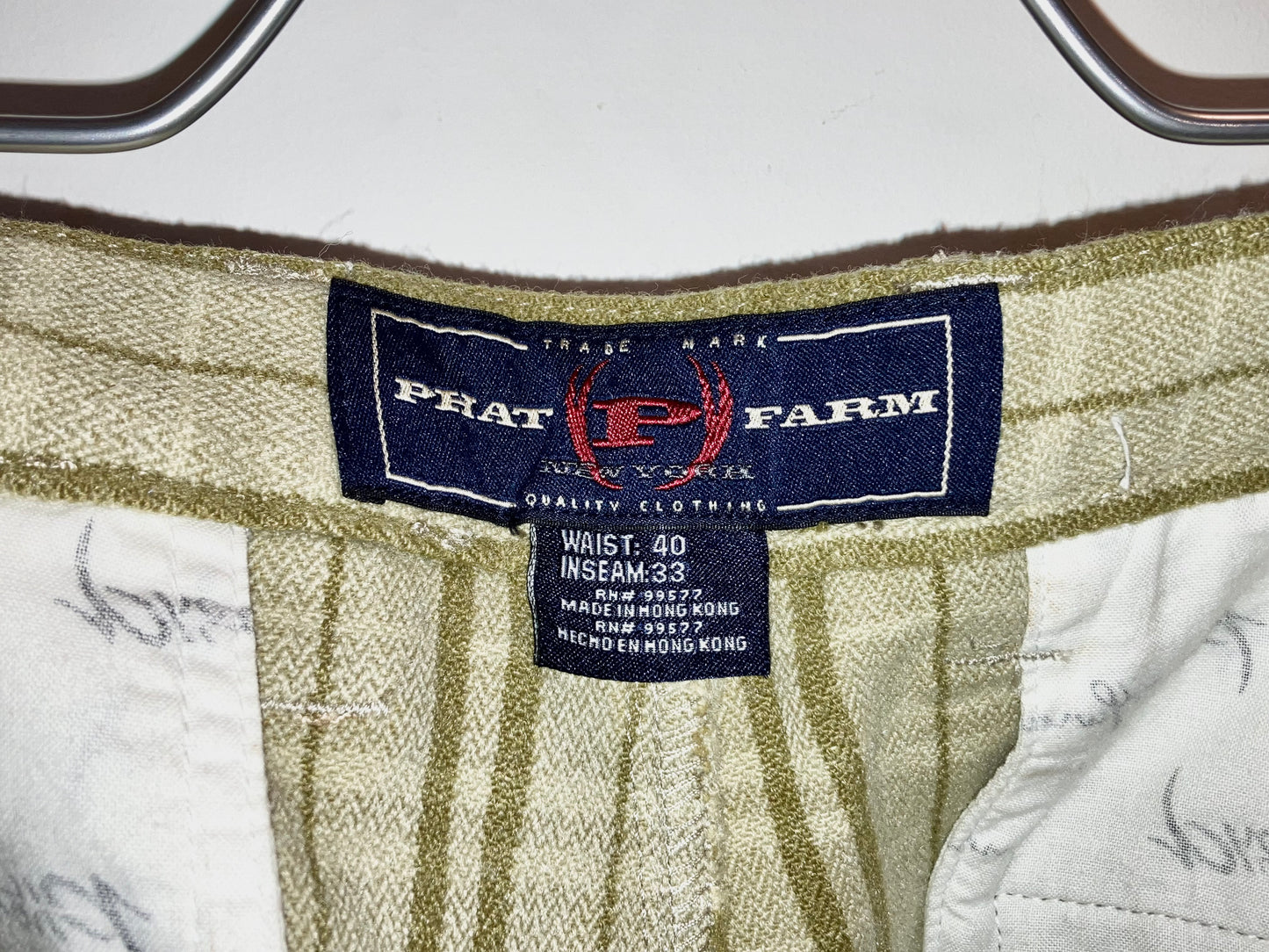 "PHAT FARM" Old Design Check Wide Pants