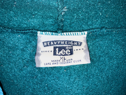 "Lee" Old Wide&Short Zip Up Hoodie