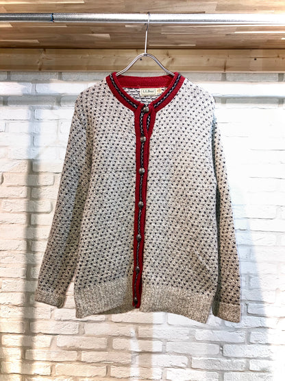 "L.L.Bean" Vintage Tyrolean Knit Cardigan