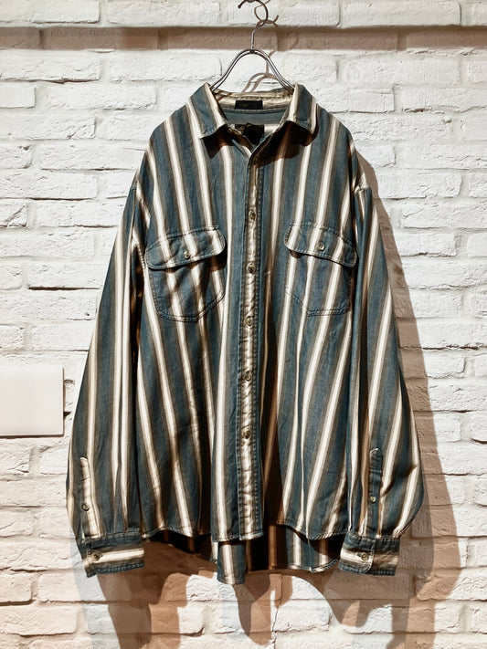"Eddie Bauer" Old Stripe Shirt