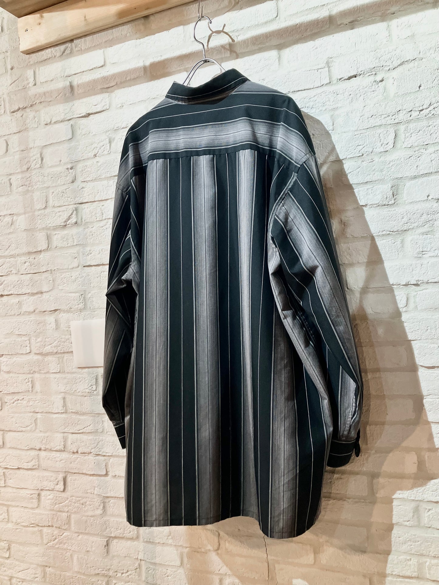"pierre cardin" Old Oversized Stripe Shirt