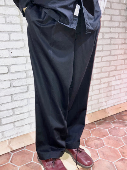 "SAVANE" Old Wide Cotton Slacks