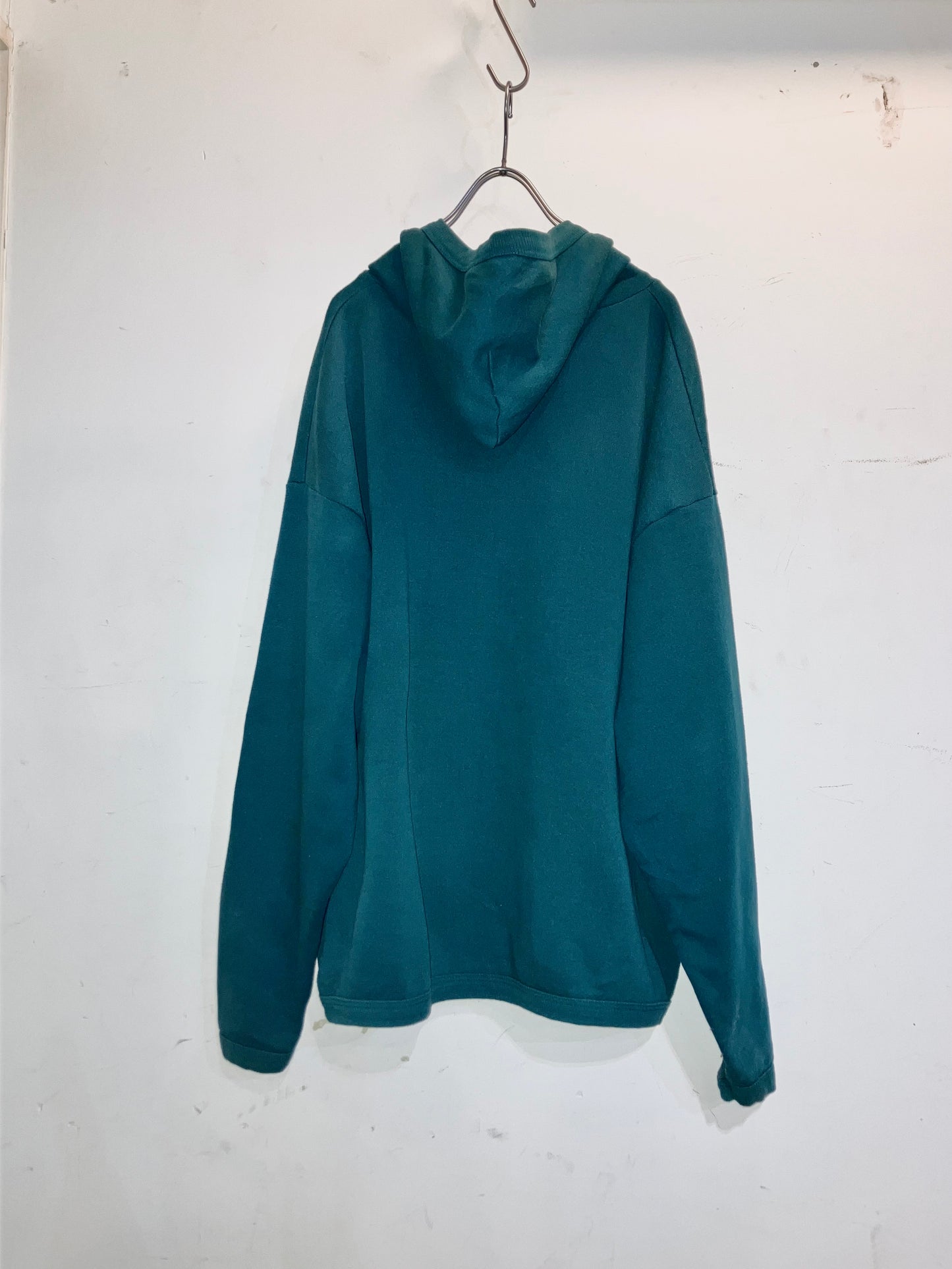 "Lee" Old Wide&Short Zip Up Hoodie