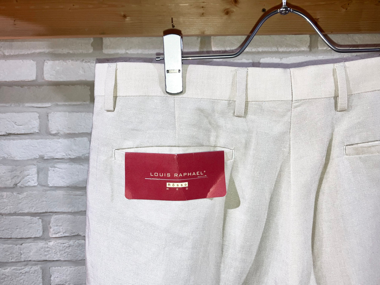 "NOS" 00s Linen&Viscose Wide Slacks