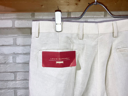 "NOS" 00s Linen&Viscose Wide Slacks
