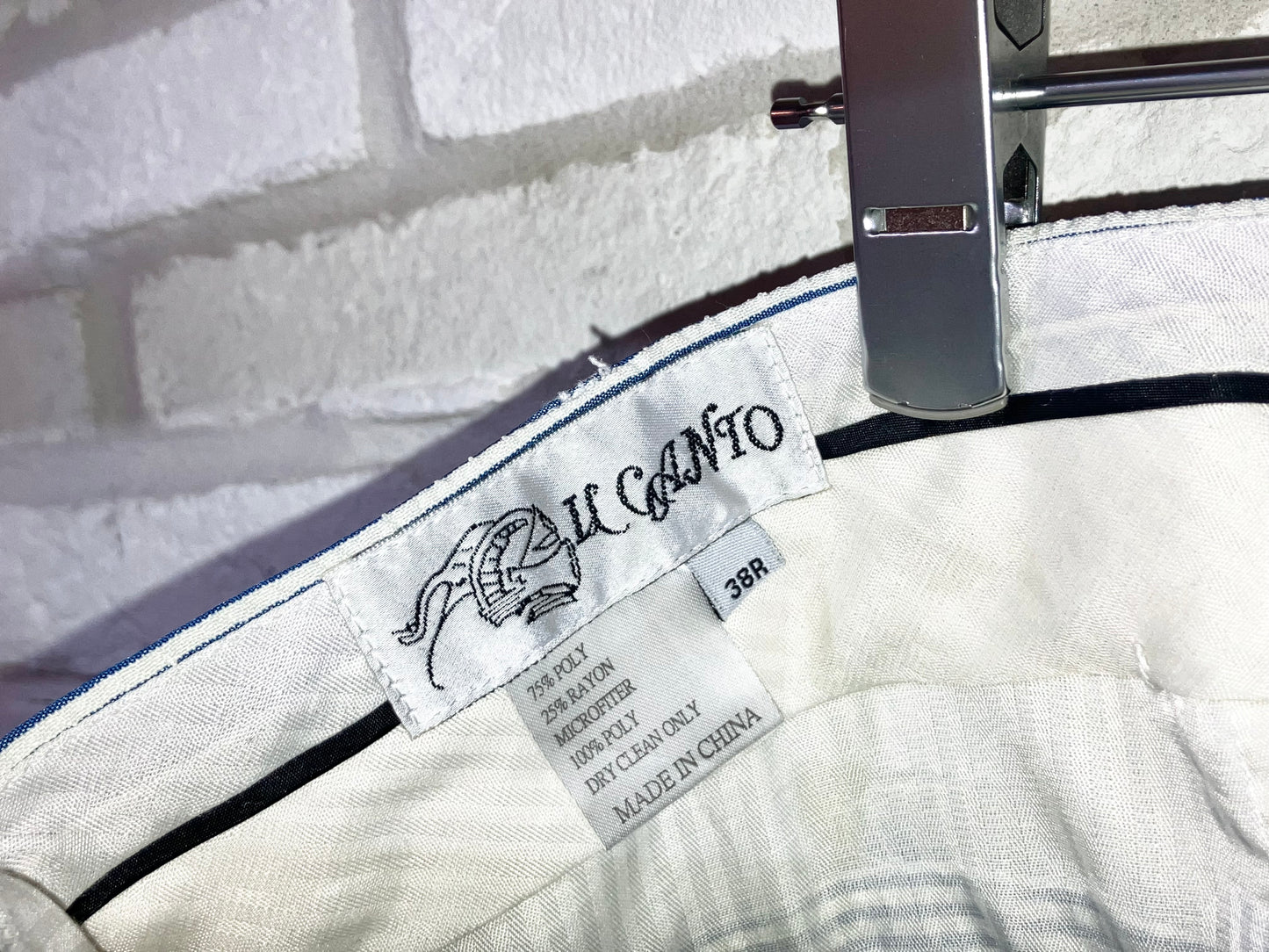 00s Seersucker Stripe Wide Slacks