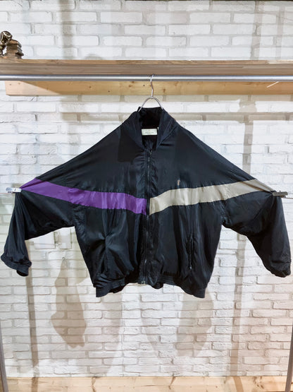 "BILL BLASS" Old Oversized Design Silk Blouson