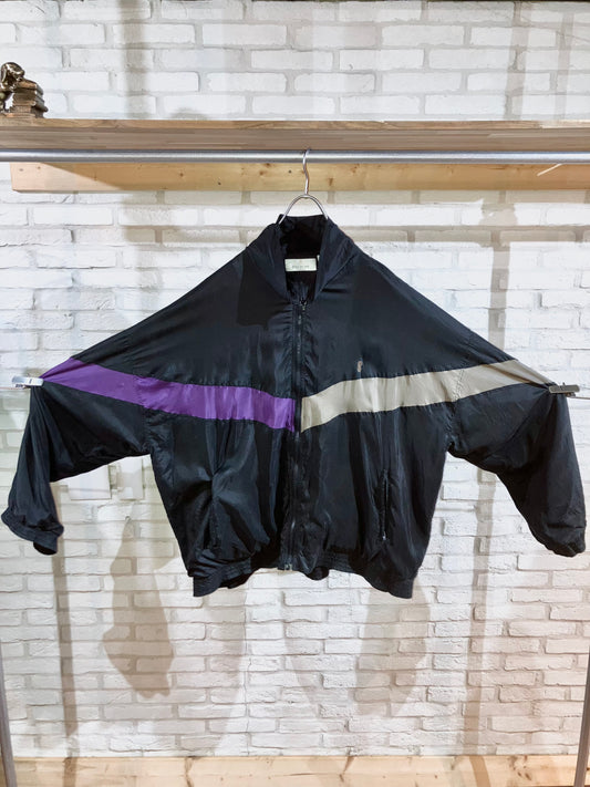 "BILL BLASS" Old Oversized Design Silk Blouson