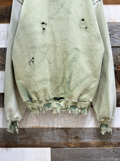 Vintage Matcha Latte Destroyed Sweatshirt