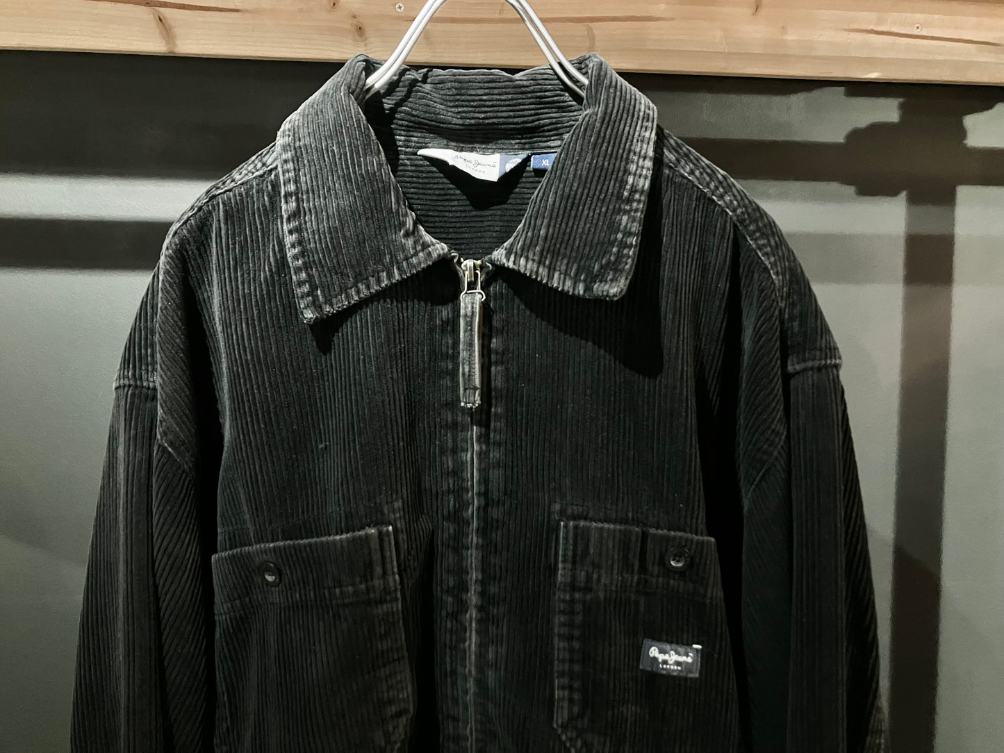 "Pepe jeans" 00s Design Couduroy Zip Shirt