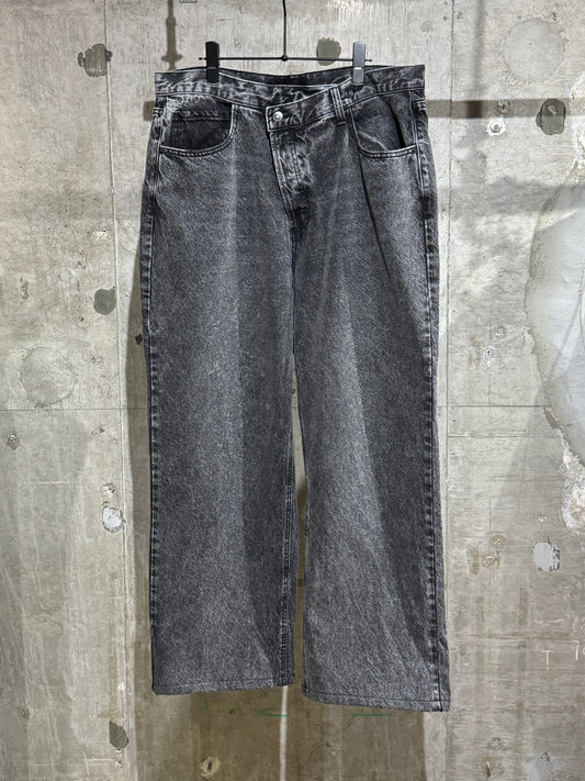 10's Black Wide Denim Pants