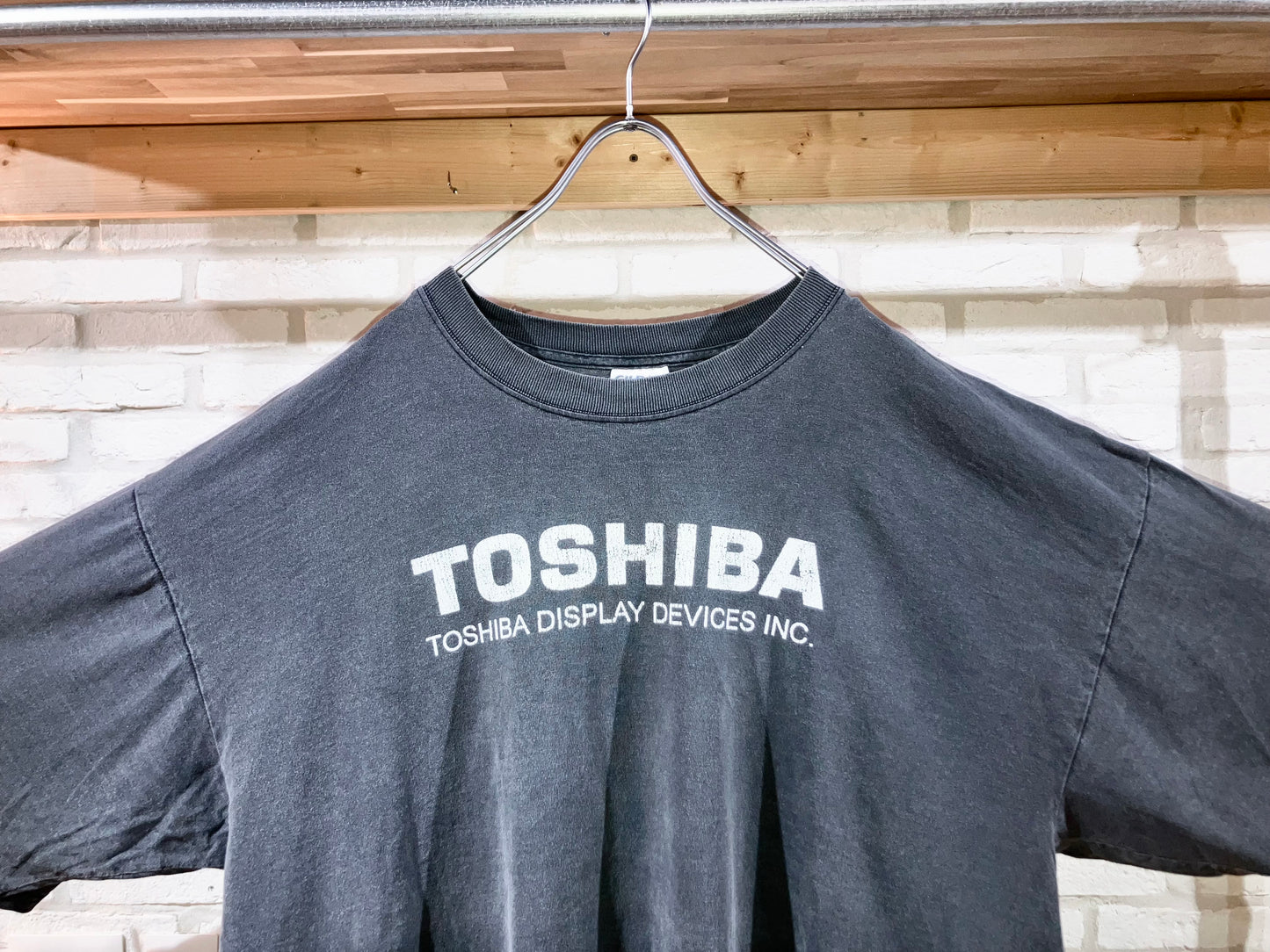 "TOSHIBA" Old Oversized Printed Tee