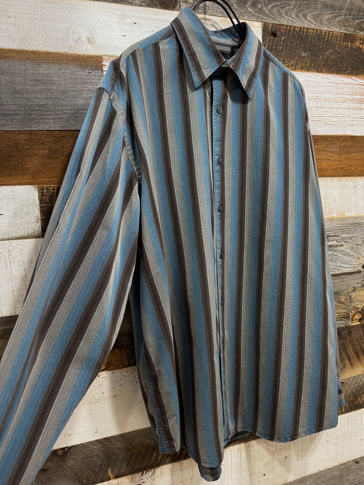 Old AXIST Striped Cotton Shirt