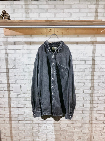 "ST JOHN'S BAY" Old Oversized Denim Shirt