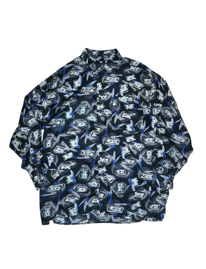 Vintage Silk Abstract L/S Shirt