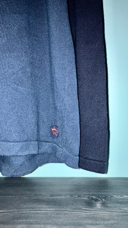 00s Hoodie Docking Design Knit