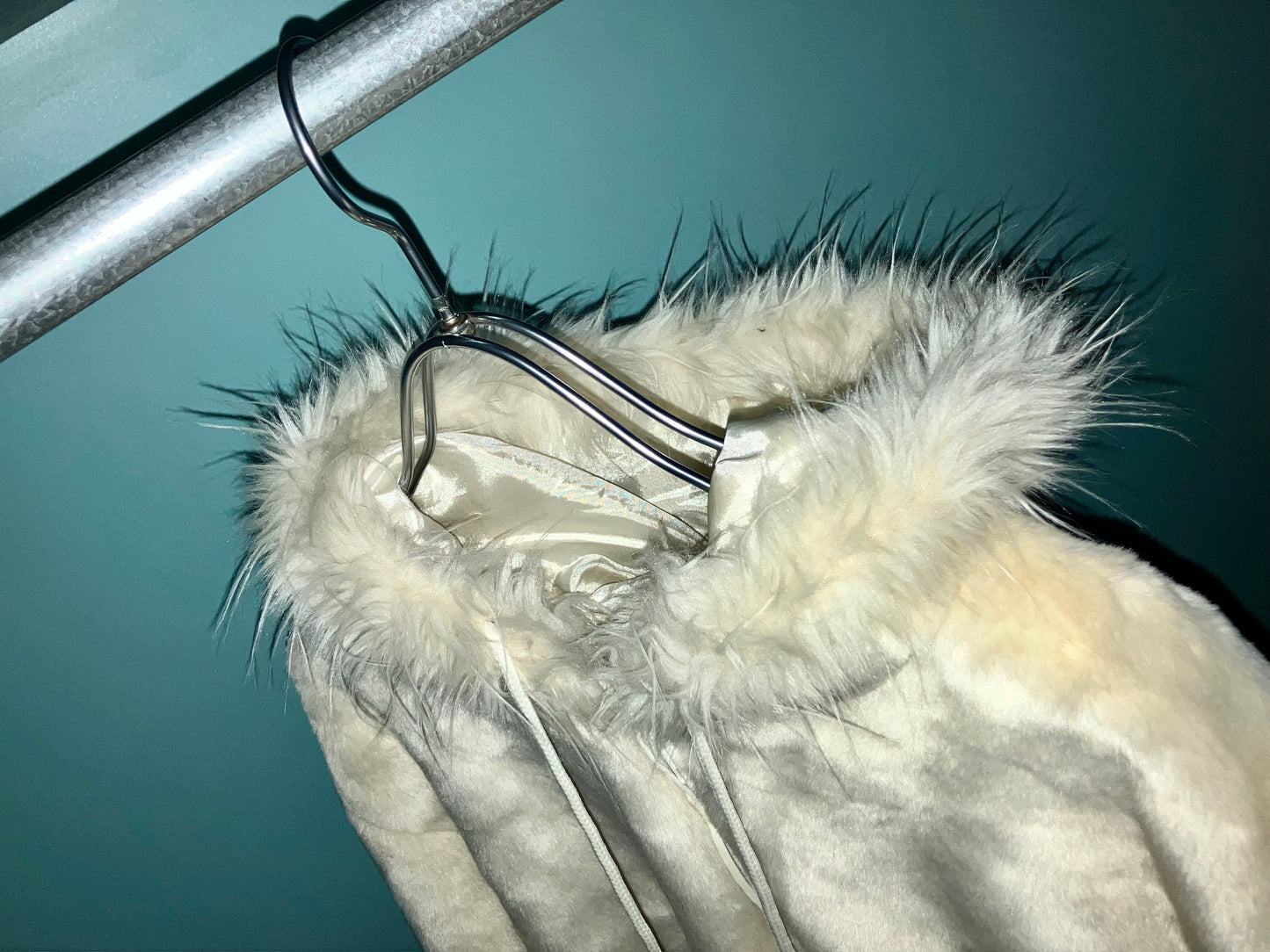 Old "Pon Pon" Hoodie Fur Coat