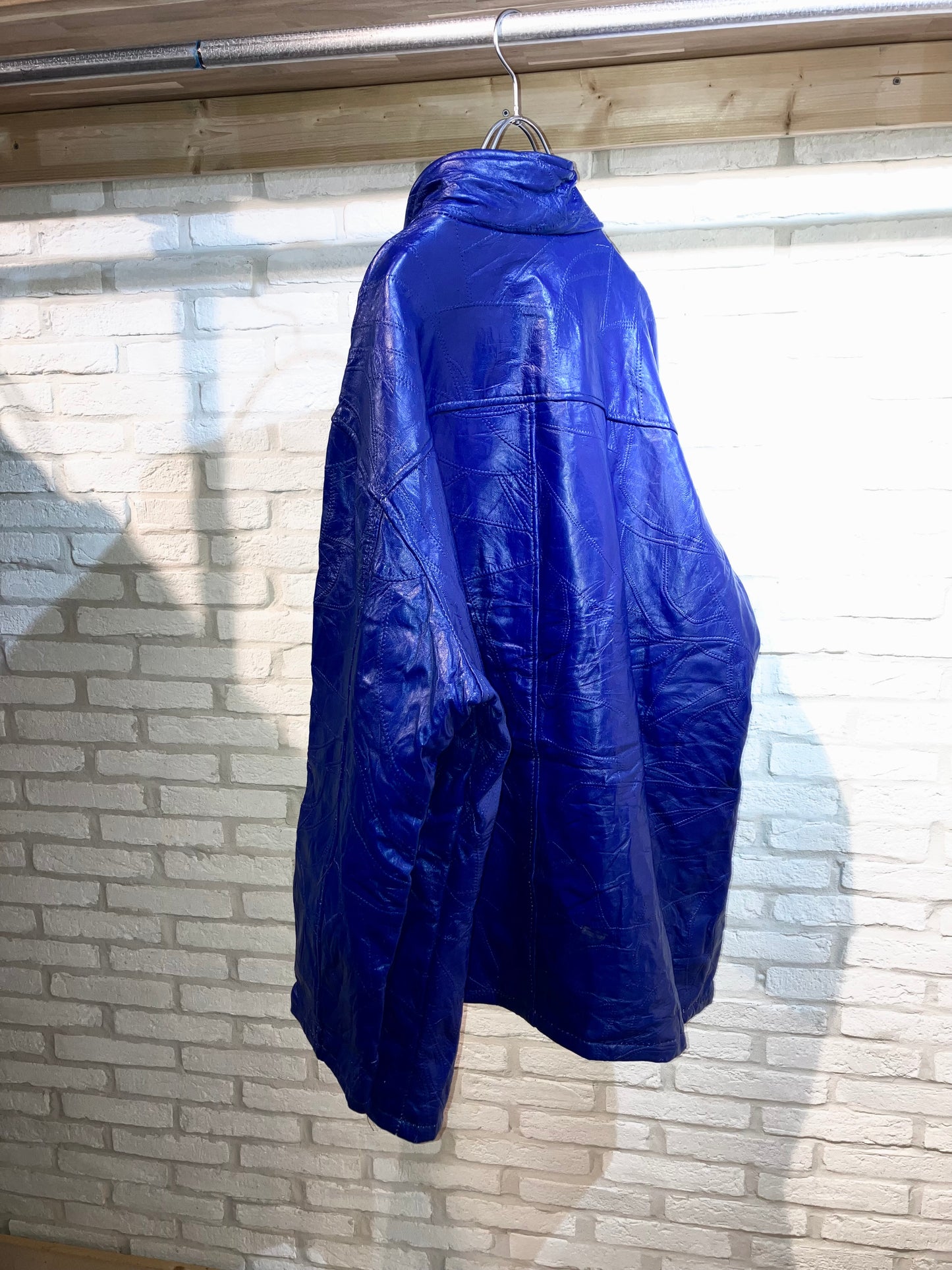 Old Oversized Patchwork Leather JKT "Nice Color"