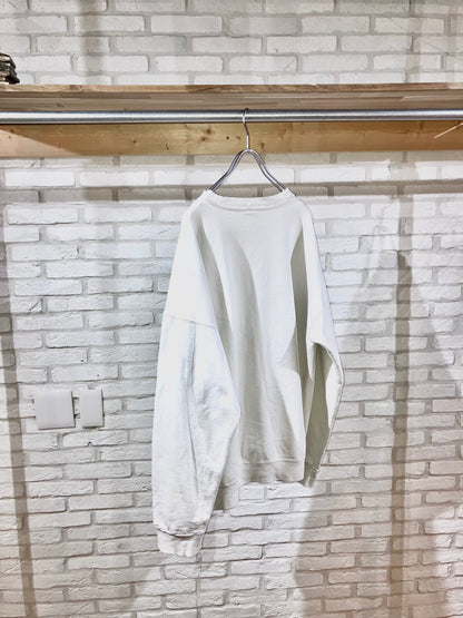 "Saks Fifth Avenue" Old Distressed Printed Sweat