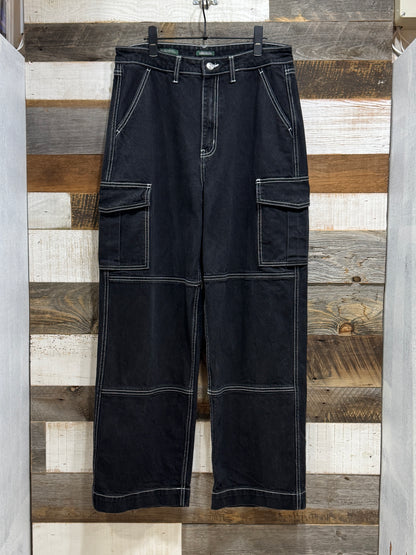 10s Wide Denim Cargo Pants