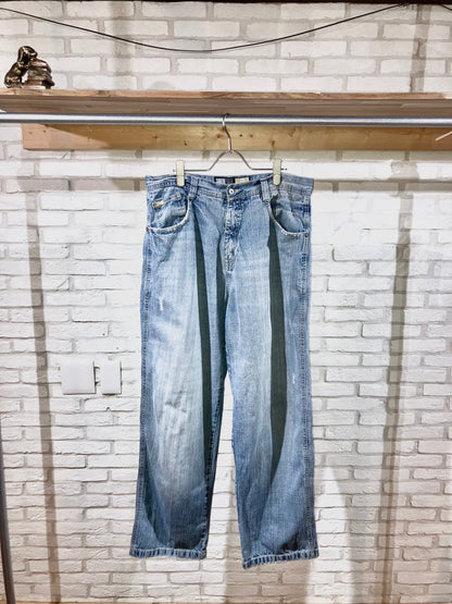 "SOUTH POLE" Old Wide Denim Pants