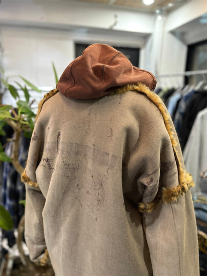 80's Vintage Leopard Fur Jacket