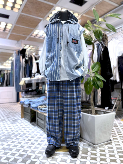 Geoffrey Beene Plaid Wide EZ Pants