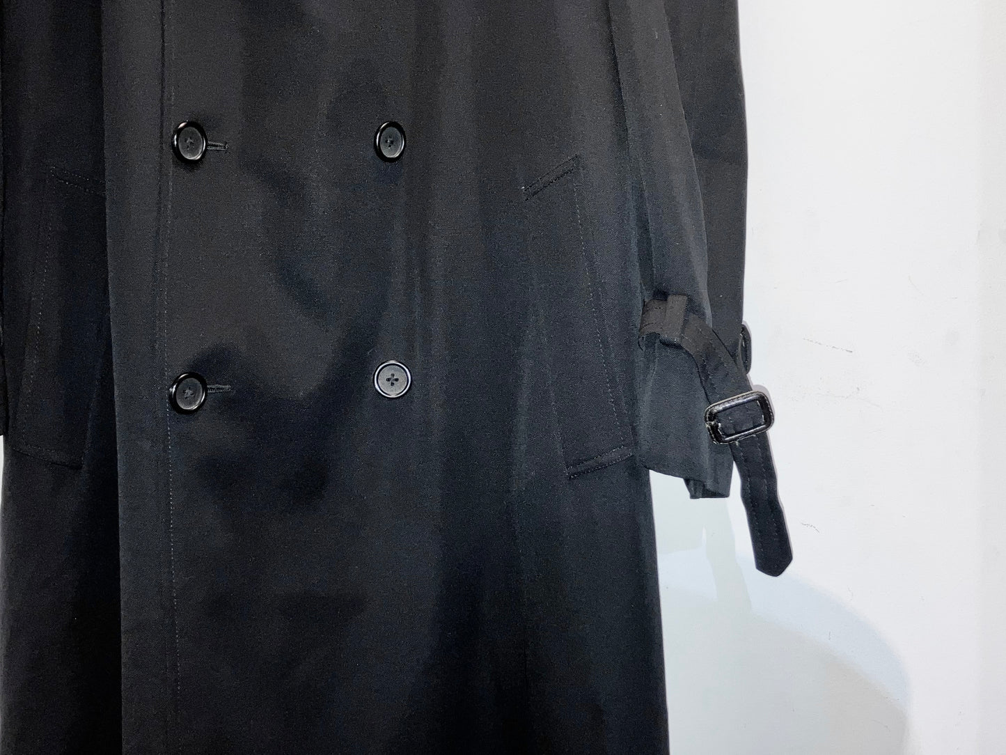 Vintage Wool Gabardine Trench Coat