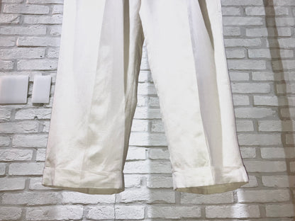 "NOS" 00s Linen&Viscose Wide Slacks