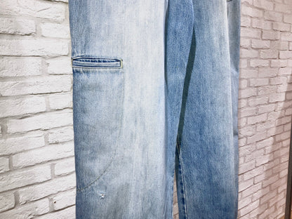 "MARITHE + FRANCOIS GIRBAUD" Old Design Wide Denim Pants