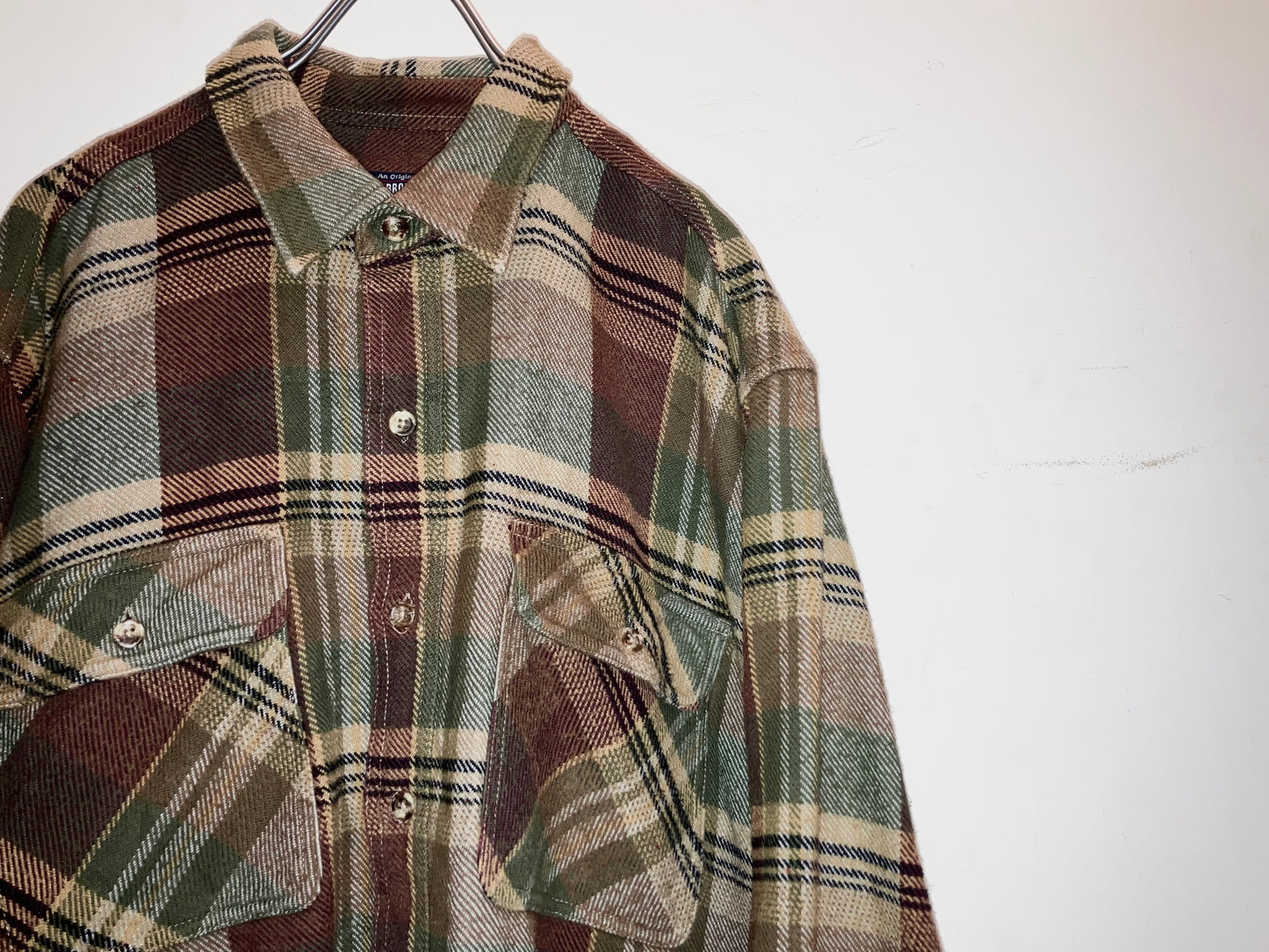 "FIVE BORTHER" 00s Heavy Flannel Check Shirt
