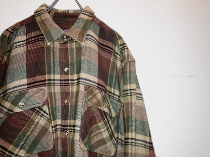 "FIVE BORTHER" 00s Heavy Flannel Check Shirt